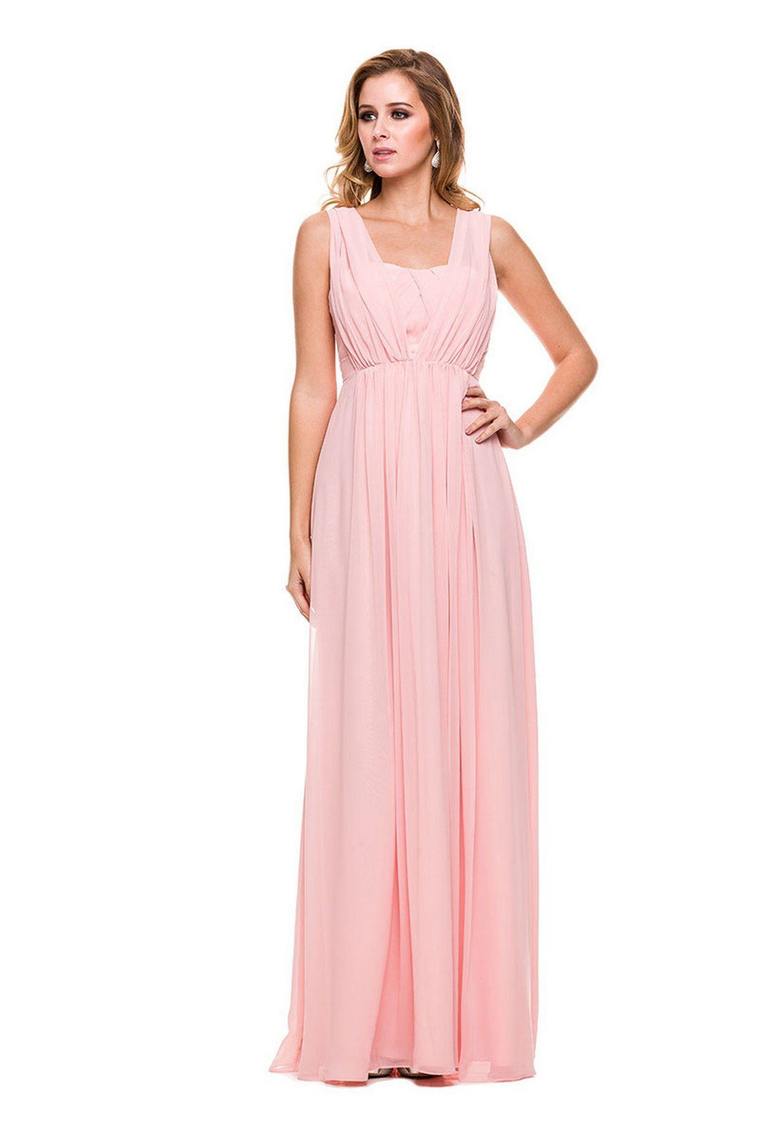 Chiffon Long Convertible Sweetheart Dress by Nox Anabel 7124