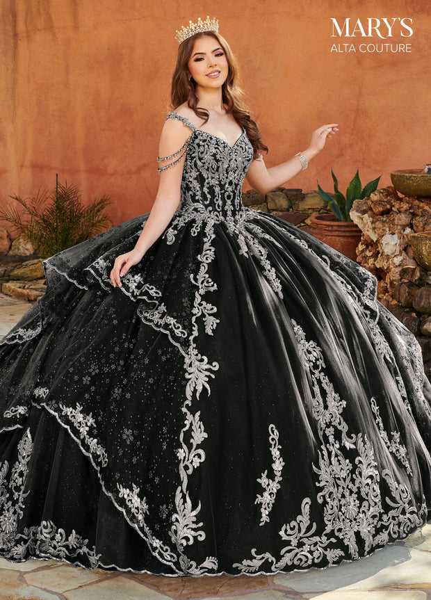 Cold Shoulder Quinceanera Dress by Alta Couture MQ3094