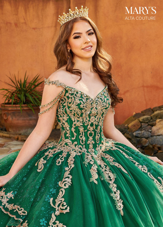 Cold Shoulder Quinceanera Dress by Alta Couture MQ3094