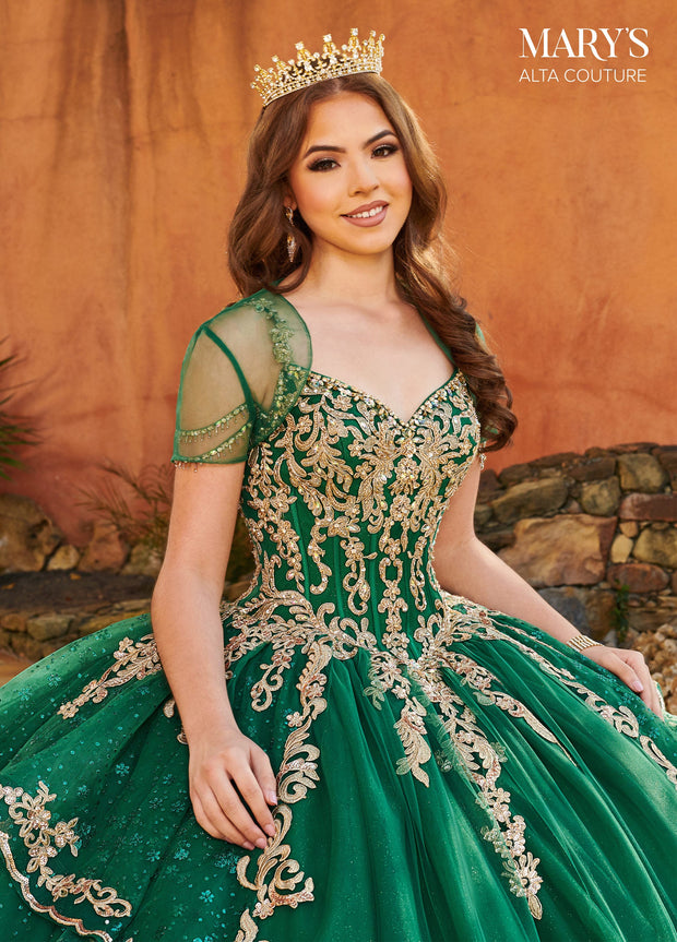 Cold Shoulder Quinceanera Dress by Alta Couture MQ3094