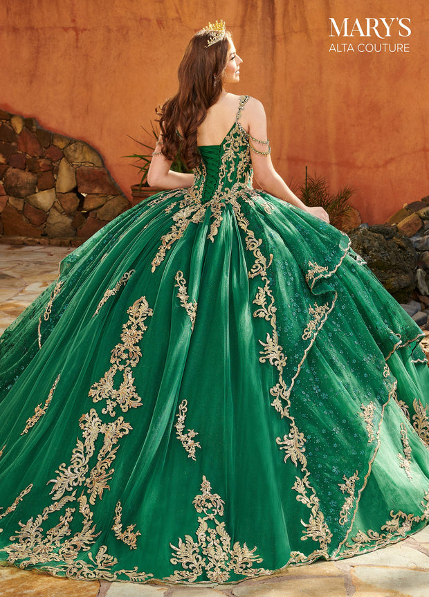 Cold Shoulder Quinceanera Dress by Alta Couture MQ3094