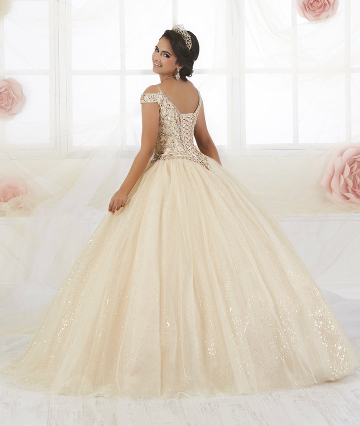 Cold Shoulder Quinceanera Dress by Fiesta Gowns 56360 (Size 14 - 26)-Quinceanera Dresses-ABC Fashion