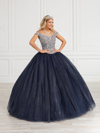 Cold Shoulder Quinceanera Dress by Fiesta Gowns 56419