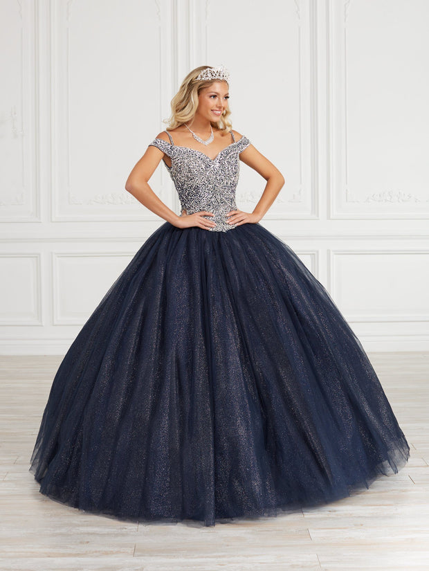 Cold Shoulder Quinceanera Dress by Fiesta Gowns 56419 (Size 18 - 24)