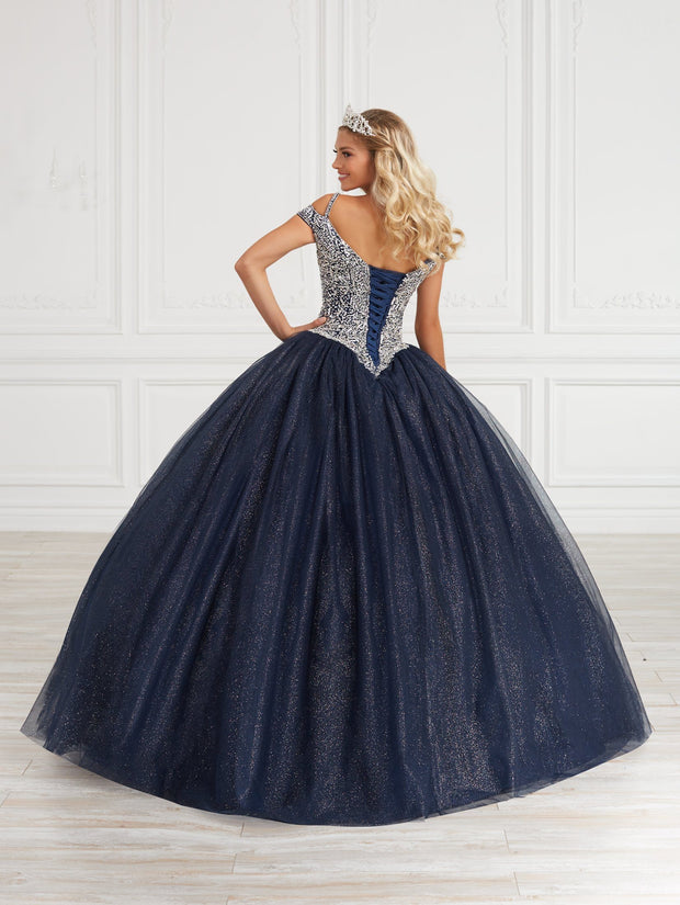 Cold Shoulder Quinceanera Dress by Fiesta Gowns 56419 (Size 18 - 24)