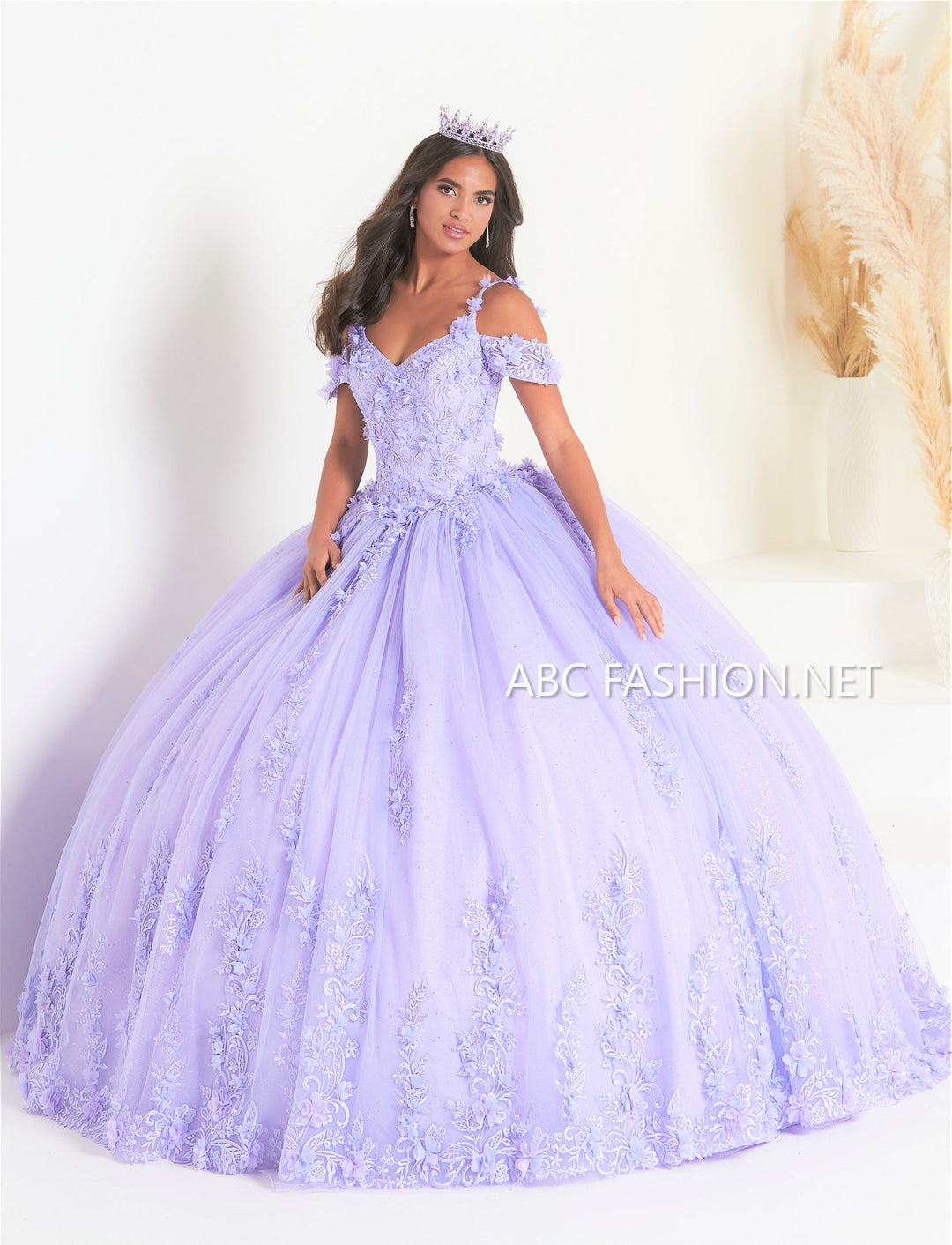 Cold Shoulder Quinceanera Dress by Fiesta Gowns 56449