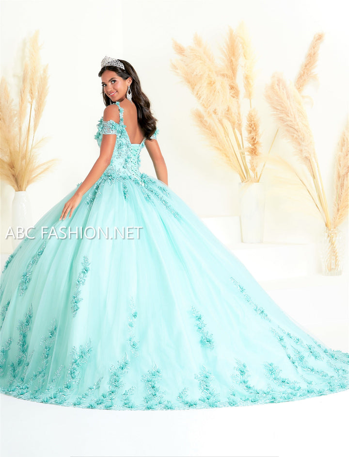 Cold Shoulder Quinceanera Dress by Fiesta Gowns 56449