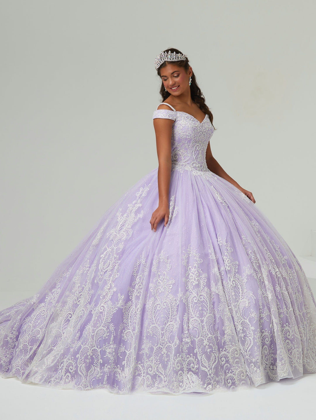 Cold Shoulder Quinceanera Dress by House of Wu 26980