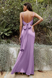 Cowl Fitted Satin Gown by Cinderella Divine 7487 - Outlet