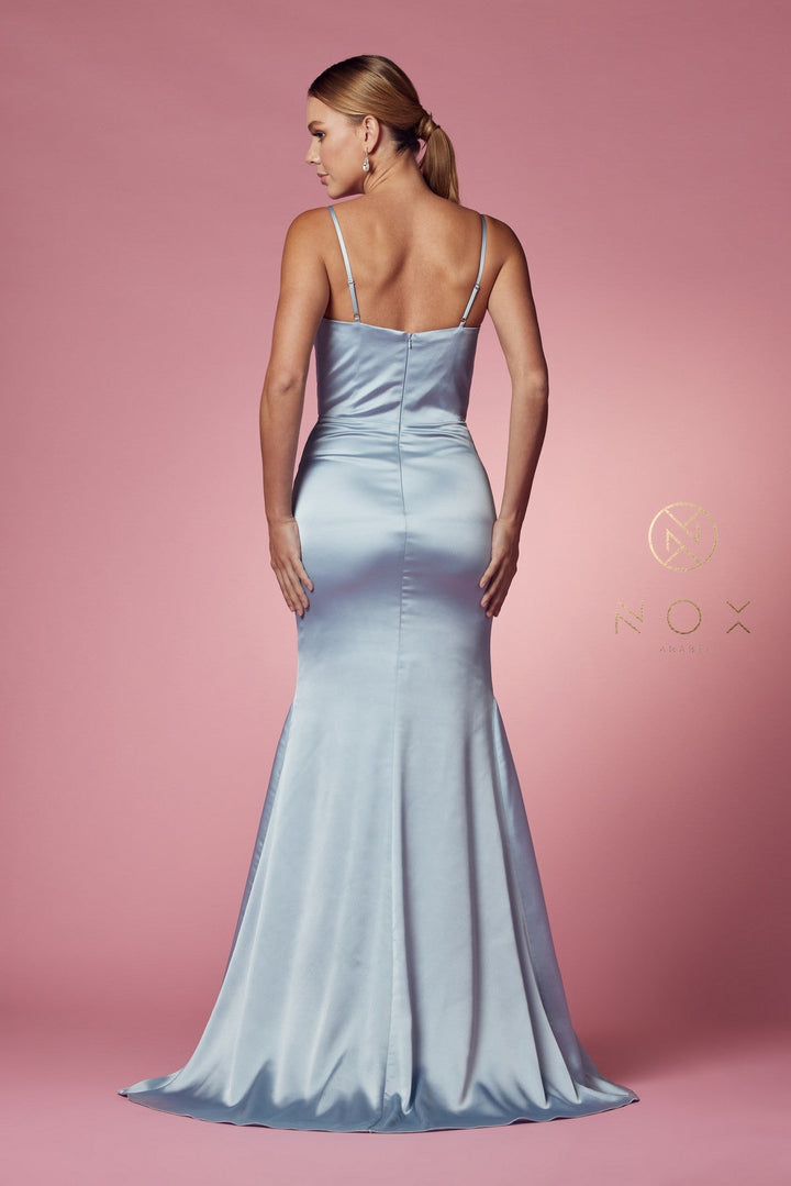 Cowl Neck Sleeveless Mermaid Dress by Nox Anabel R1026