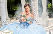 Long Sleeve Quinceanera Dress by Ragazza DV66-566