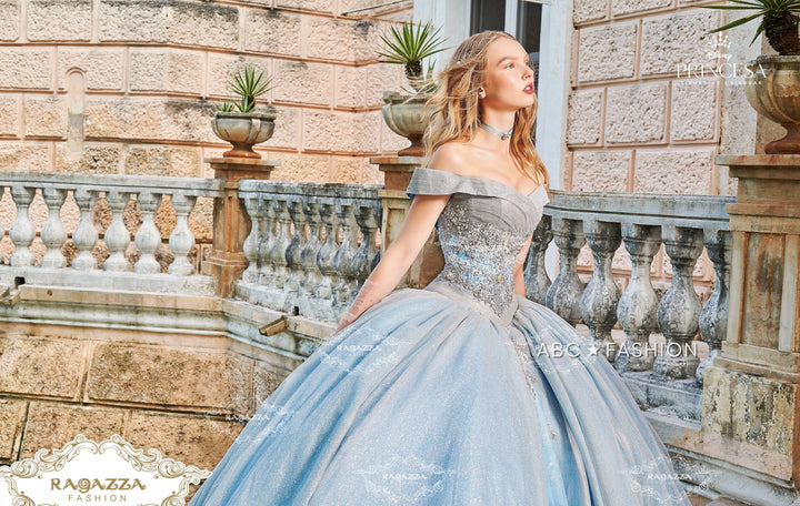 Off Shoulder Quinceanera Dress by Ragazza DV67-567