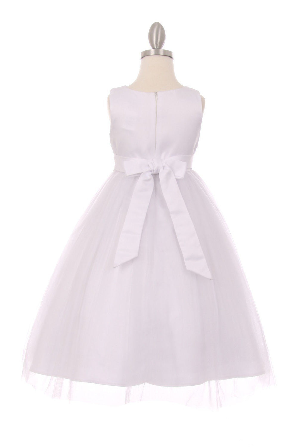 Embellished Girls Sleeveless Tulle Dress by Cinderella Couture 5009-Girls Formal Dresses-ABC Fashion