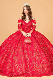 Embellished Off Shoulder Ball Gown by Elizabeth K GL3073