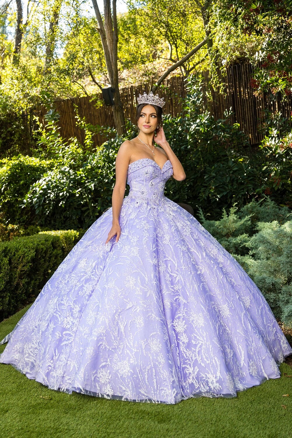 Embellished Strapless Ball Gown by Cinderella Couture 8071J