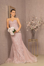 Embellished Sweetheart Mermaid Dress by GLS Gloria GL3121