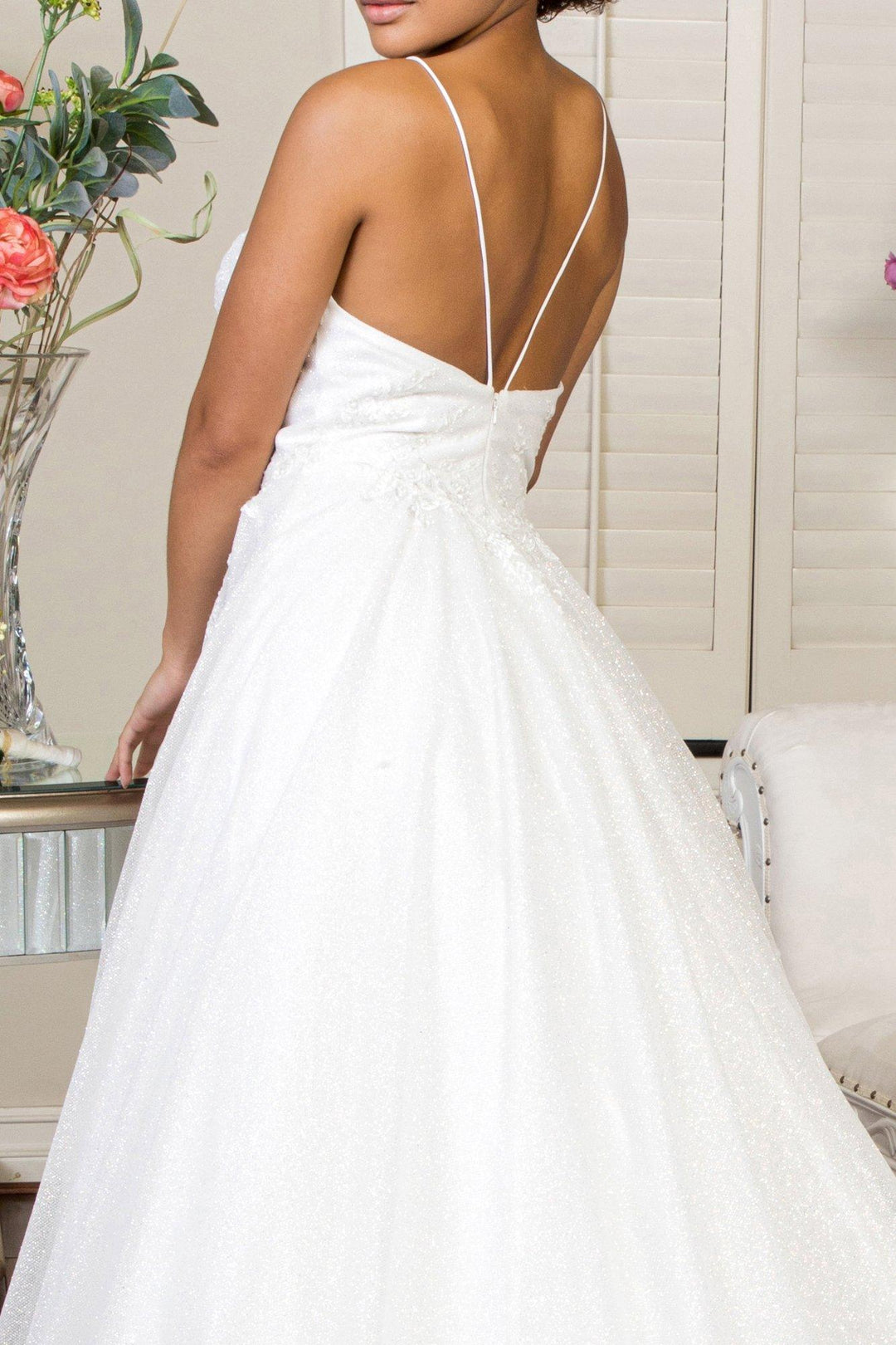 Embroidered Glitter Wedding Dress by Elizabeth K GL1904 ABC Fashion Embroidered Glitter Wedding Dress by Elizabeth K GL1904 ABC Fashion