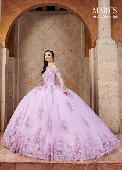 Embroidered Illusion Quinceanera Dress by Alta Couture MQ3054