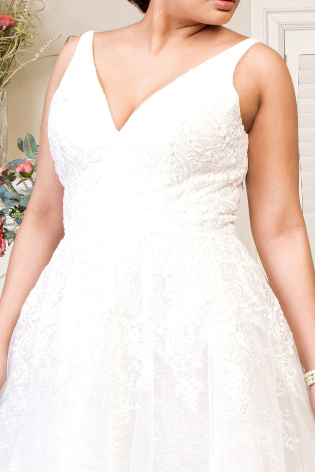 Embroidered Lace Bridal Gown by Elizabeth K GL1902