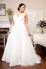 Embroidered Lace Bridal Gown by Elizabeth K GL1902