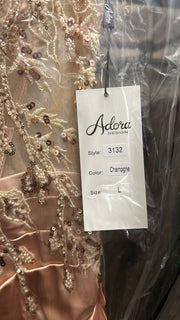 Embroidered Off Shoulder Corset Slit Gown by Adora 3132