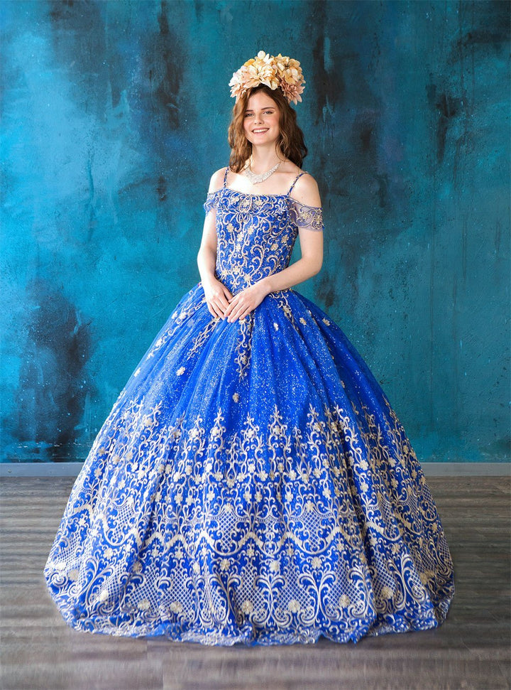 Embroidered Off Shoulder Quinceanera Dress by Calla KY75110