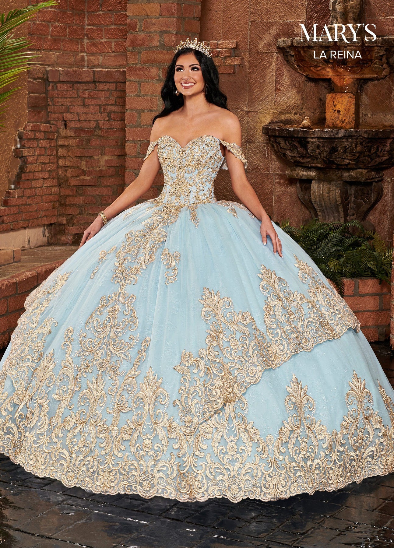 Embroidered Quinceanera Dress by Mary's Bridal MQ2136 – ABC Fashion
