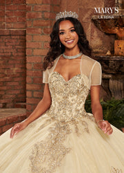 Embroidered Quinceanera Dress by Mary's Bridal MQ2136