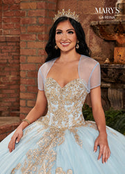 Embroidered Quinceanera Dress by Mary's Bridal MQ2136