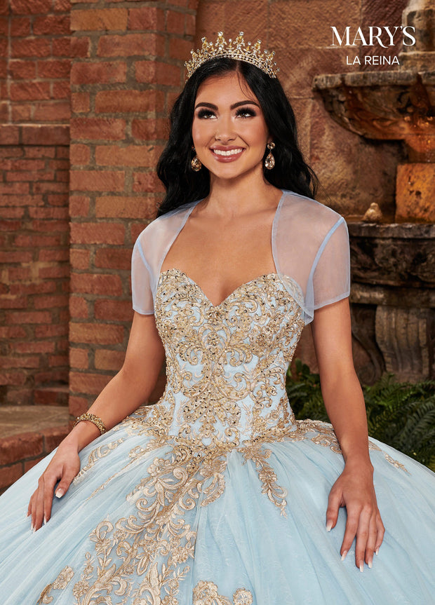 Embroidered Quinceanera Dress by Mary's Bridal MQ2136