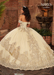 Embroidered Quinceanera Dress by Mary's Bridal MQ2136