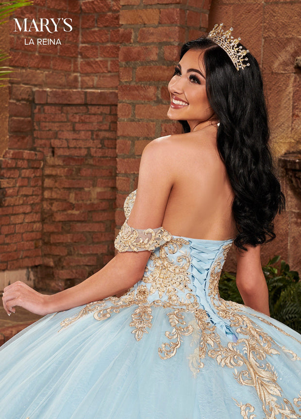 Embroidered Quinceanera Dress by Mary's Bridal MQ2136