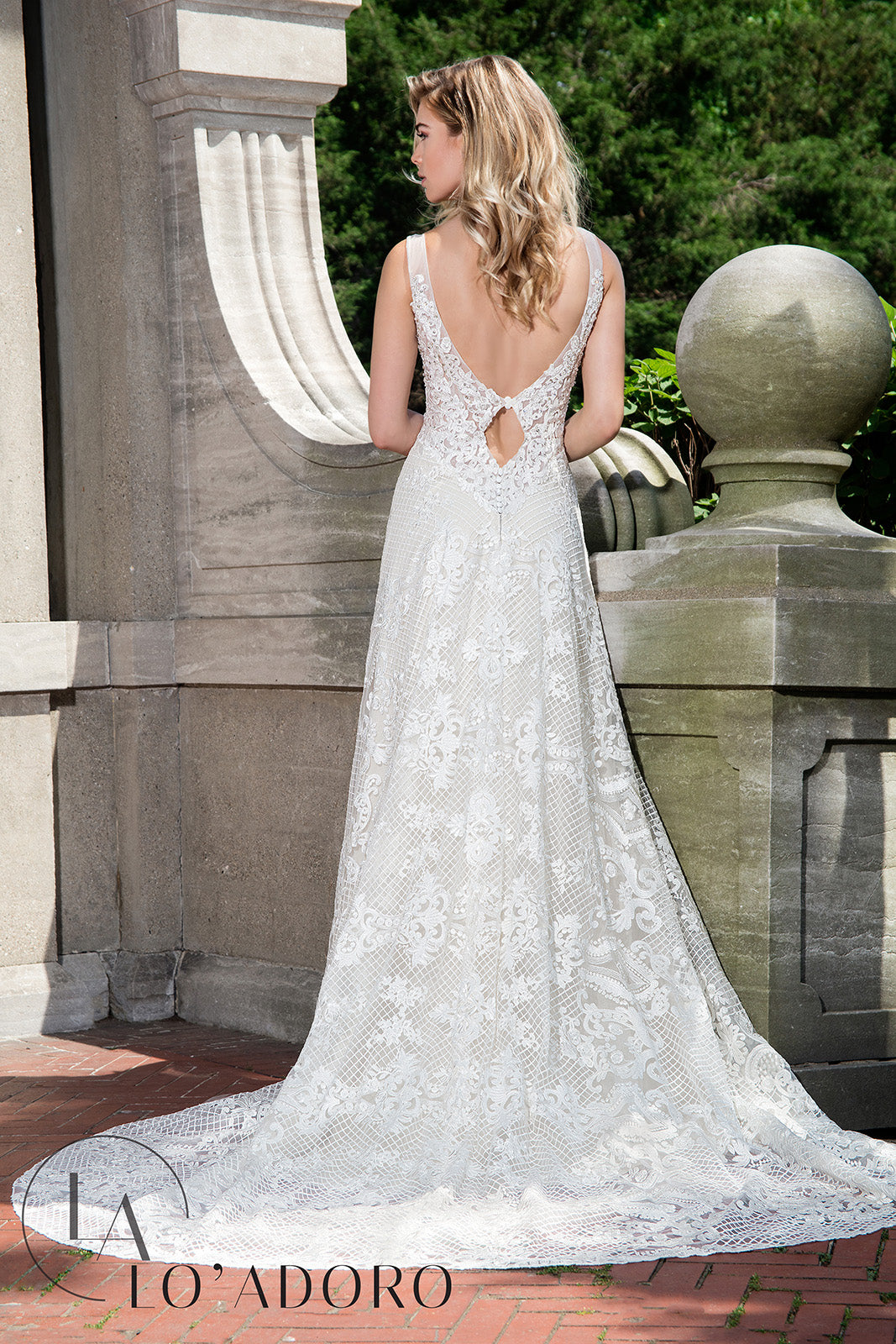 Embroidered Sleeveless Bridal Dress by Mary's Bridal M622