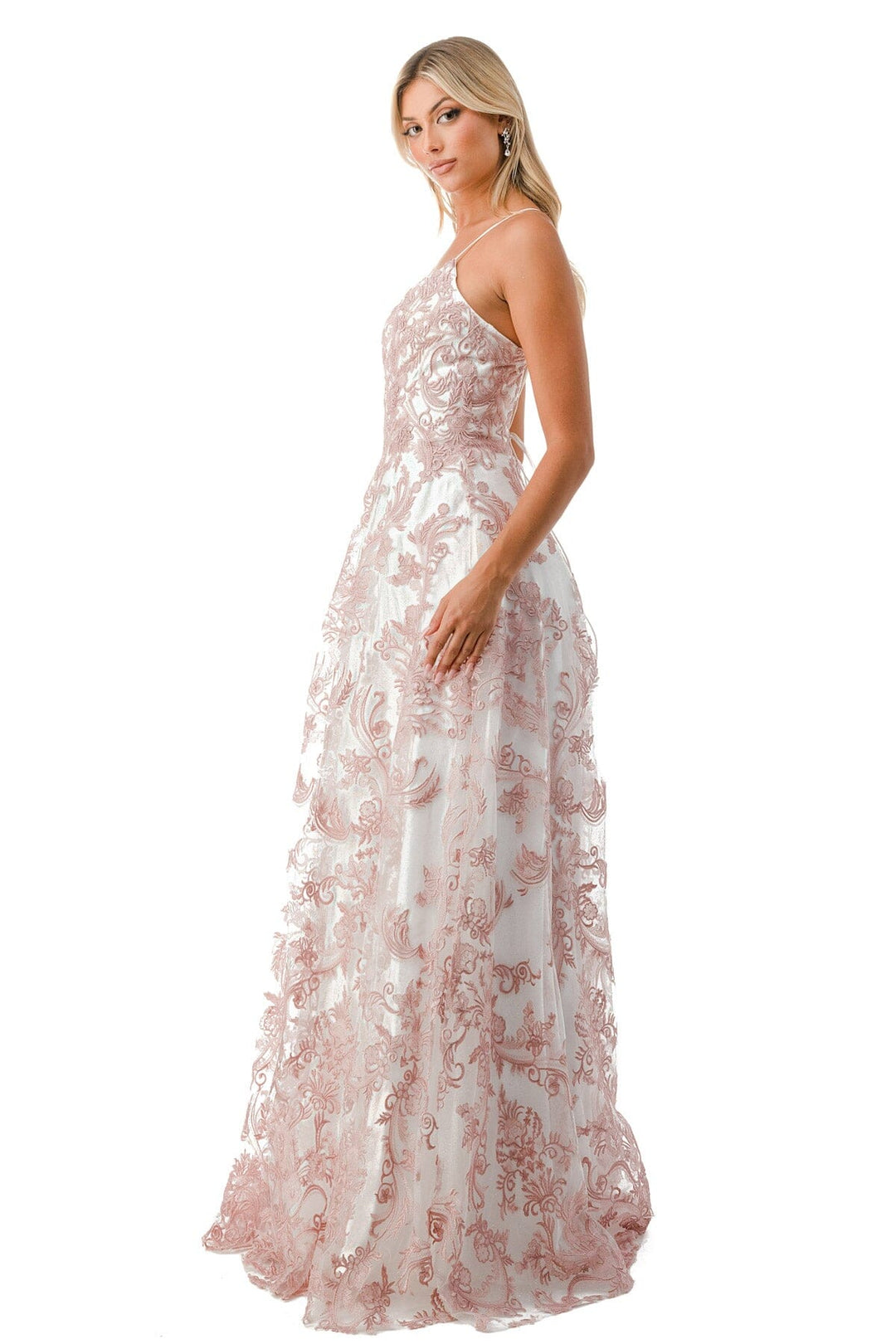 Embroidered Sweetheart A-line Gown by Coya P2208