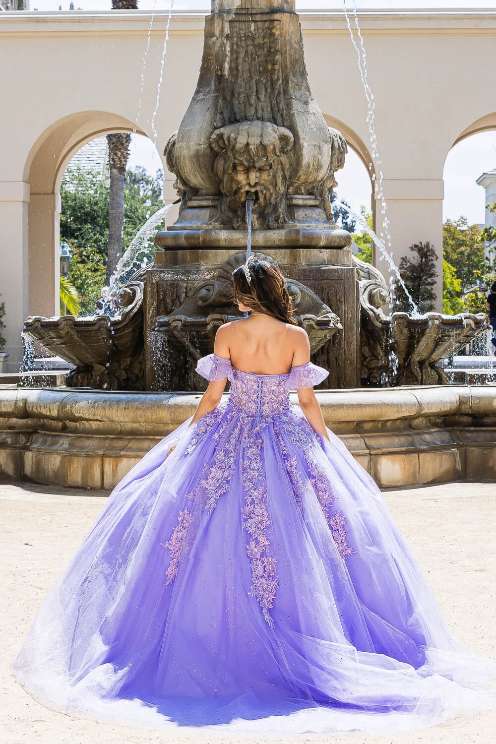 ball dresses petite Embroidered Sweetheart Ball Gown by Petite Adele PQ1026 2XL / Lilac