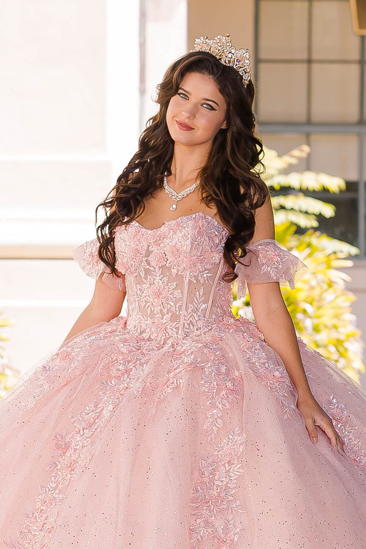 Embroidered Sweetheart Ball Gown by Petite Adele PQ1026