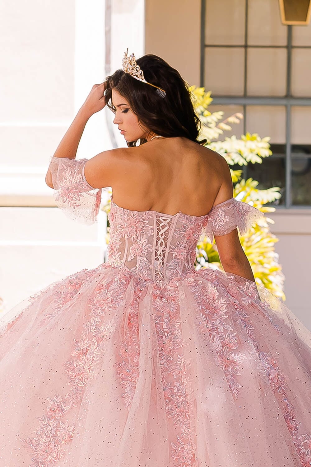 Embroidered Sweetheart Ball Gown by Petite Adele PQ1026