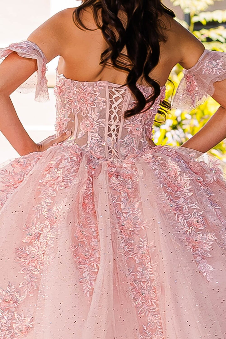 Embroidered Sweetheart Ball Gown by Petite Adele PQ1026