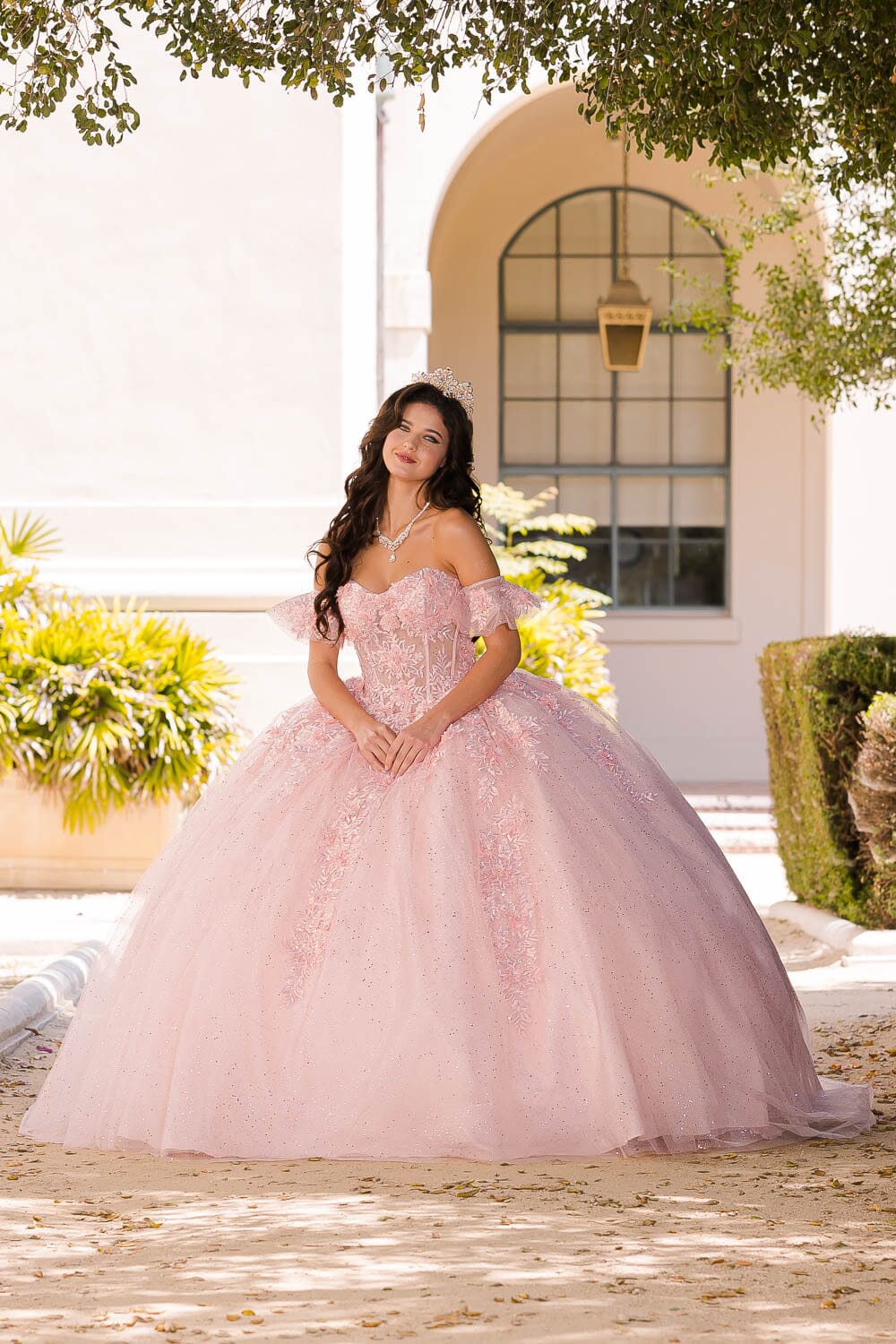 Embroidered Sweetheart Ball Gown by Petite Adele PQ1026