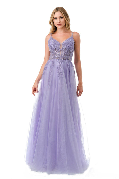 Embroidered Sweetheart Tulle Gown by Coya L2790W