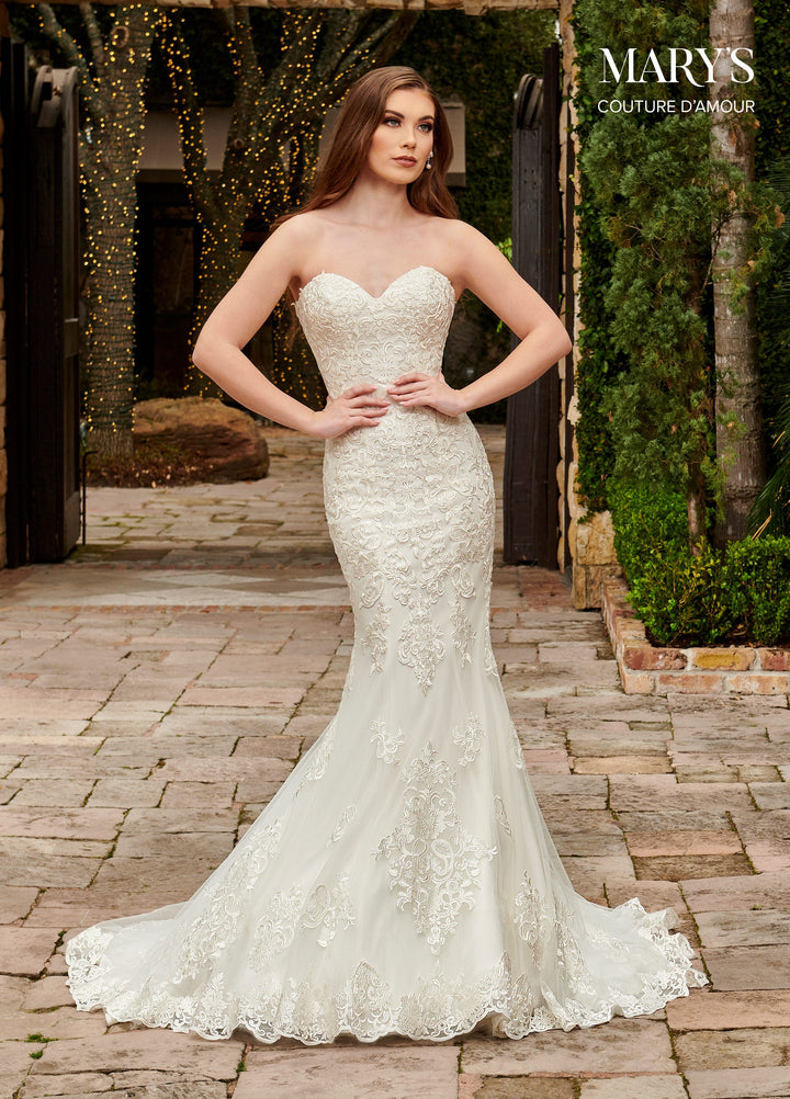 Fitted Cape Bridal Gown by Mary's Bridal MB4113