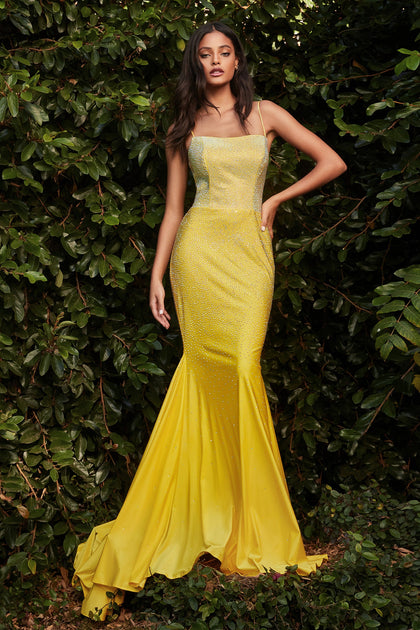 Plus Size Sequin Gown by Cinderella Divine CH167C