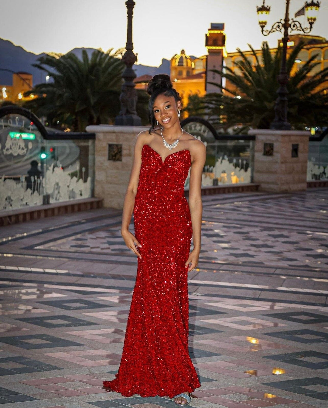 long red sequin dress strapless Mermaid Sequins Pleated Formal Prom Dresses With Slit Red / 00 Formal season done right in the Ciara Maxi 2025 Womens Sequin Split Red