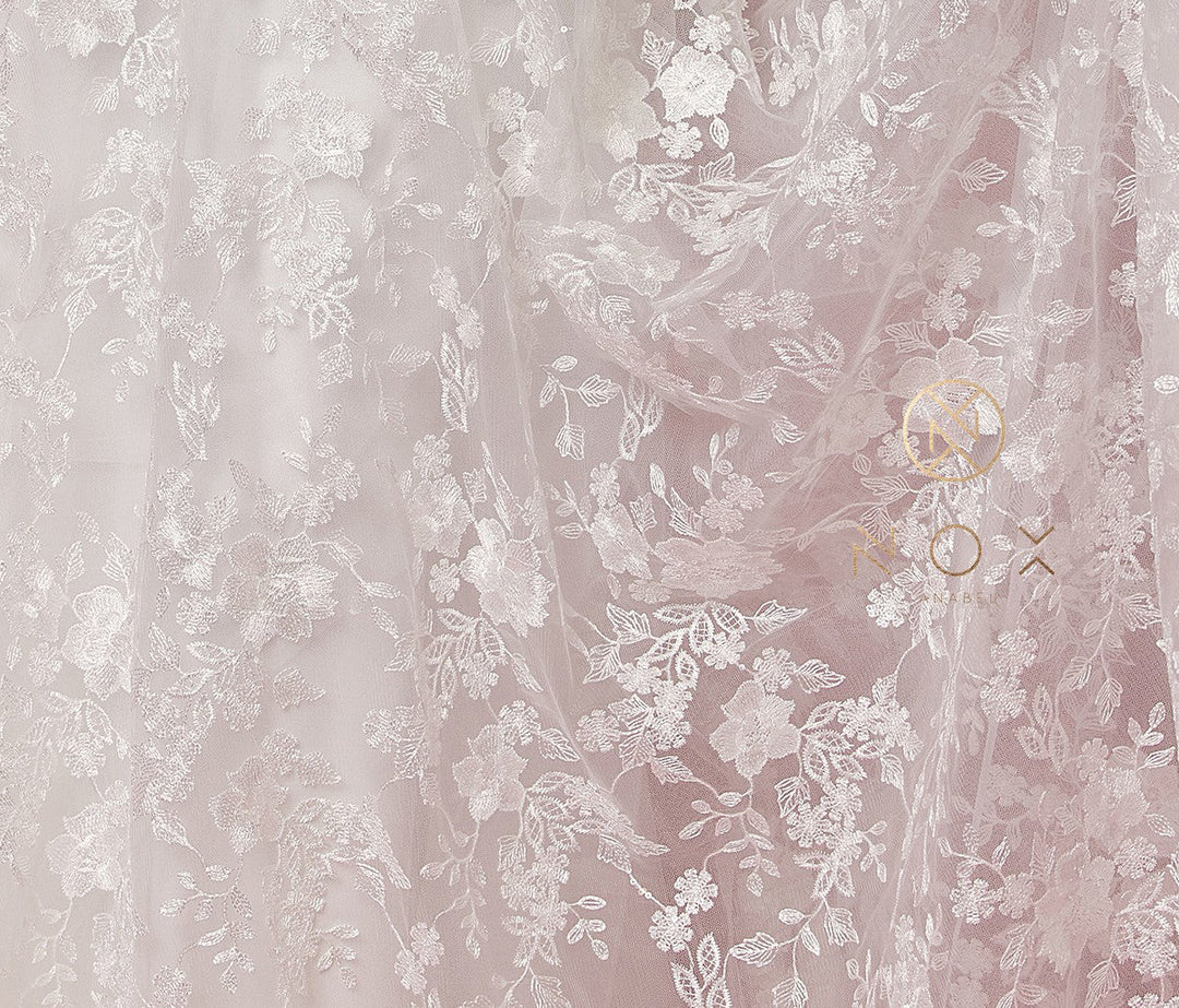 Floral Applique A-line Wedding Dress by Nox Anabel JE922