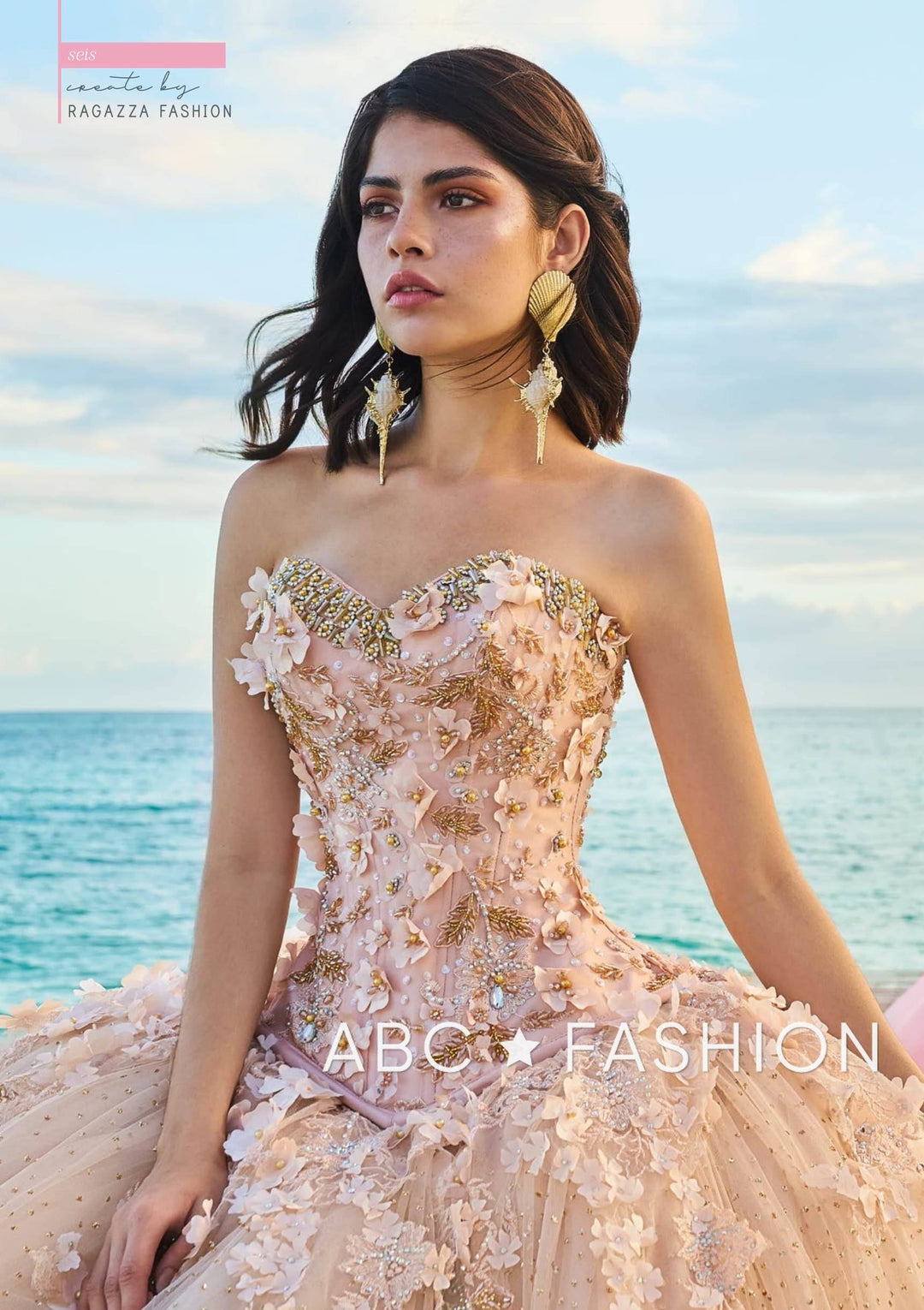 Floral Beaded 2-Piece Quinceanera Dress by Ragazza Fashion D08-508-Quinceanera Dresses-ABC Fashion