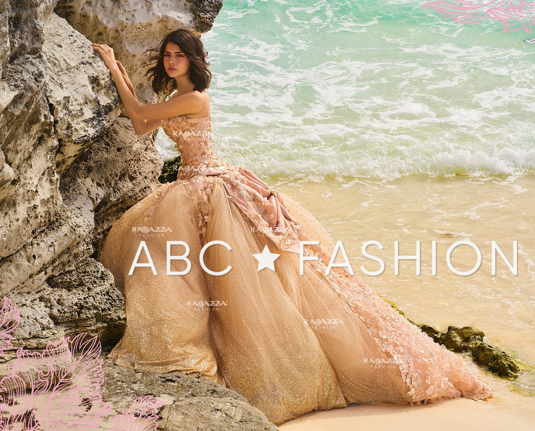 Floral Beaded 2-Piece Quinceanera Dress by Ragazza Fashion D08-508-Quinceanera Dresses-ABC Fashion
