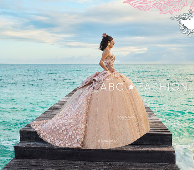 Floral Beaded 2-Piece Quinceanera Dress by Ragazza Fashion D08-508-Quinceanera Dresses-ABC Fashion