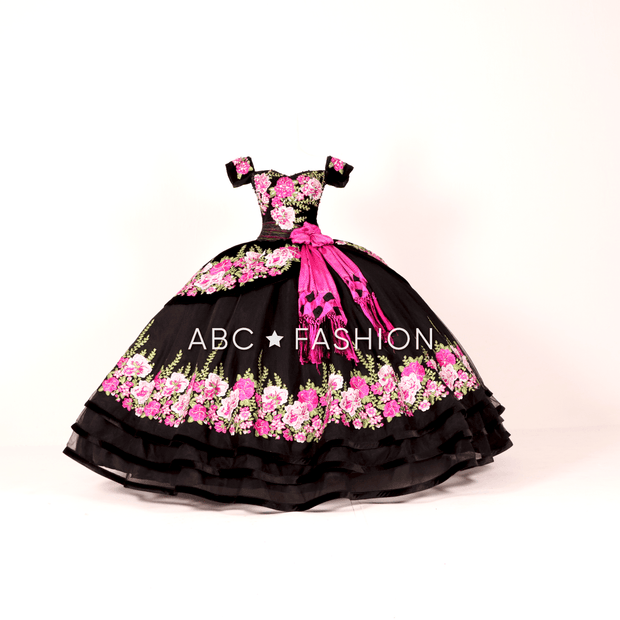 Floral Charro Quince Dress by Ragazza MV15-115