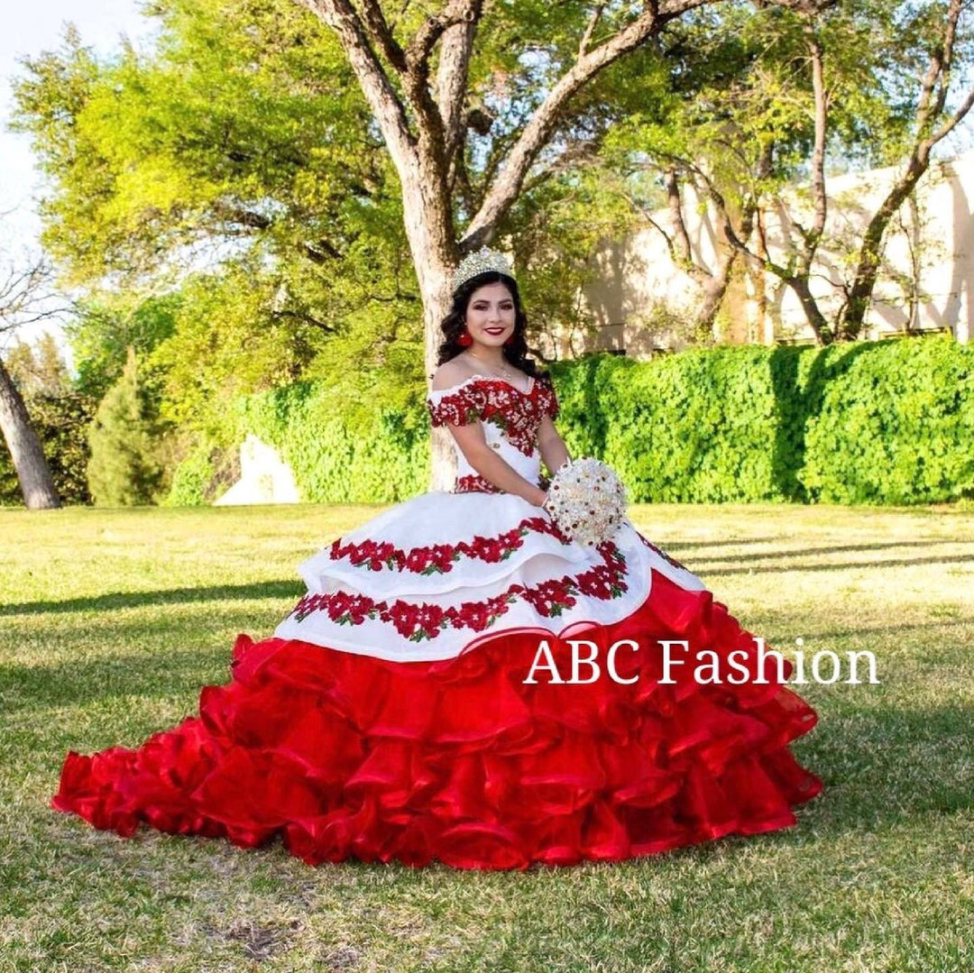 Floral Charro Quince Dress by Ragazza MV17-117