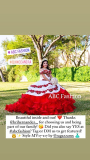 Floral Charro Quince Dress by Ragazza MV17-117